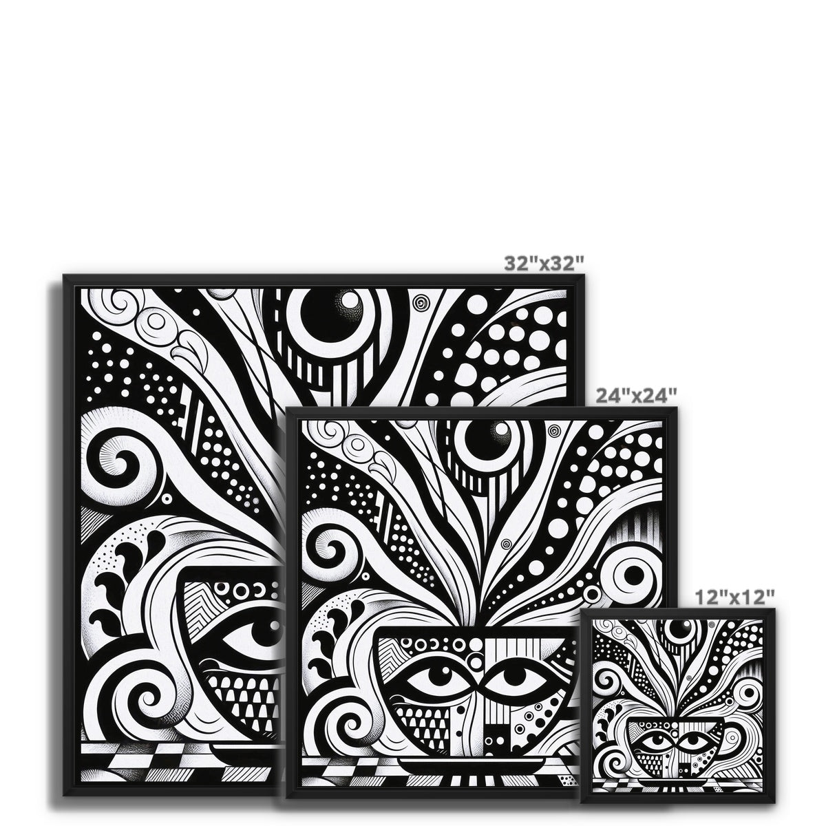 Caffeinated Masquerade Framed Canvas