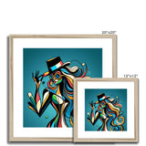 Viva La Diva: Where Confidence Meets Abstract Whirl Framed & Mounted Print