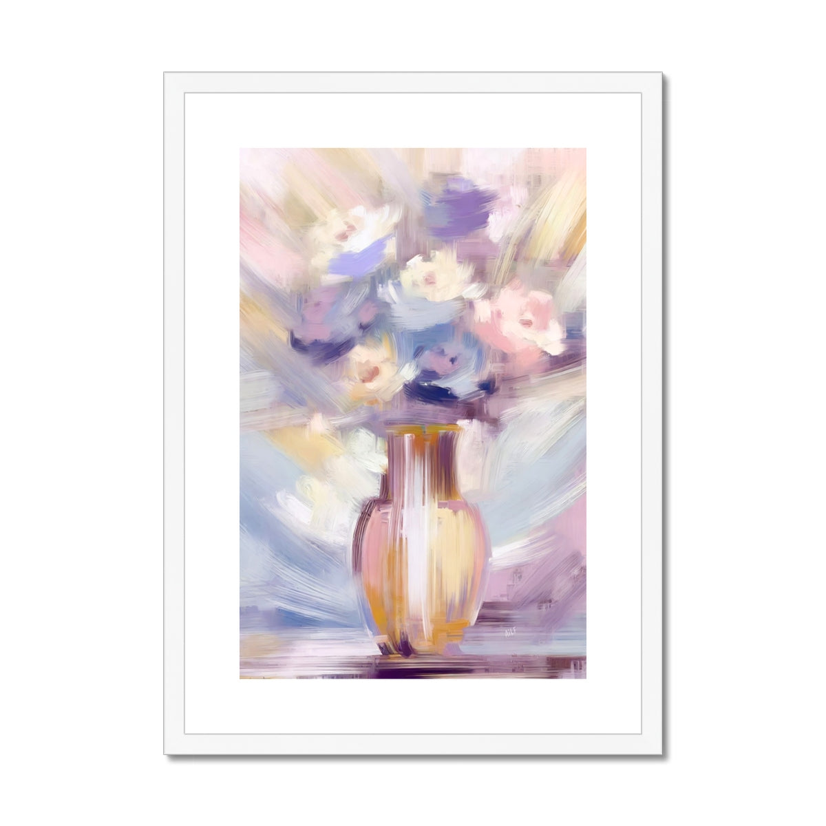 Abstract Blooms #16 Framed & Mounted Print