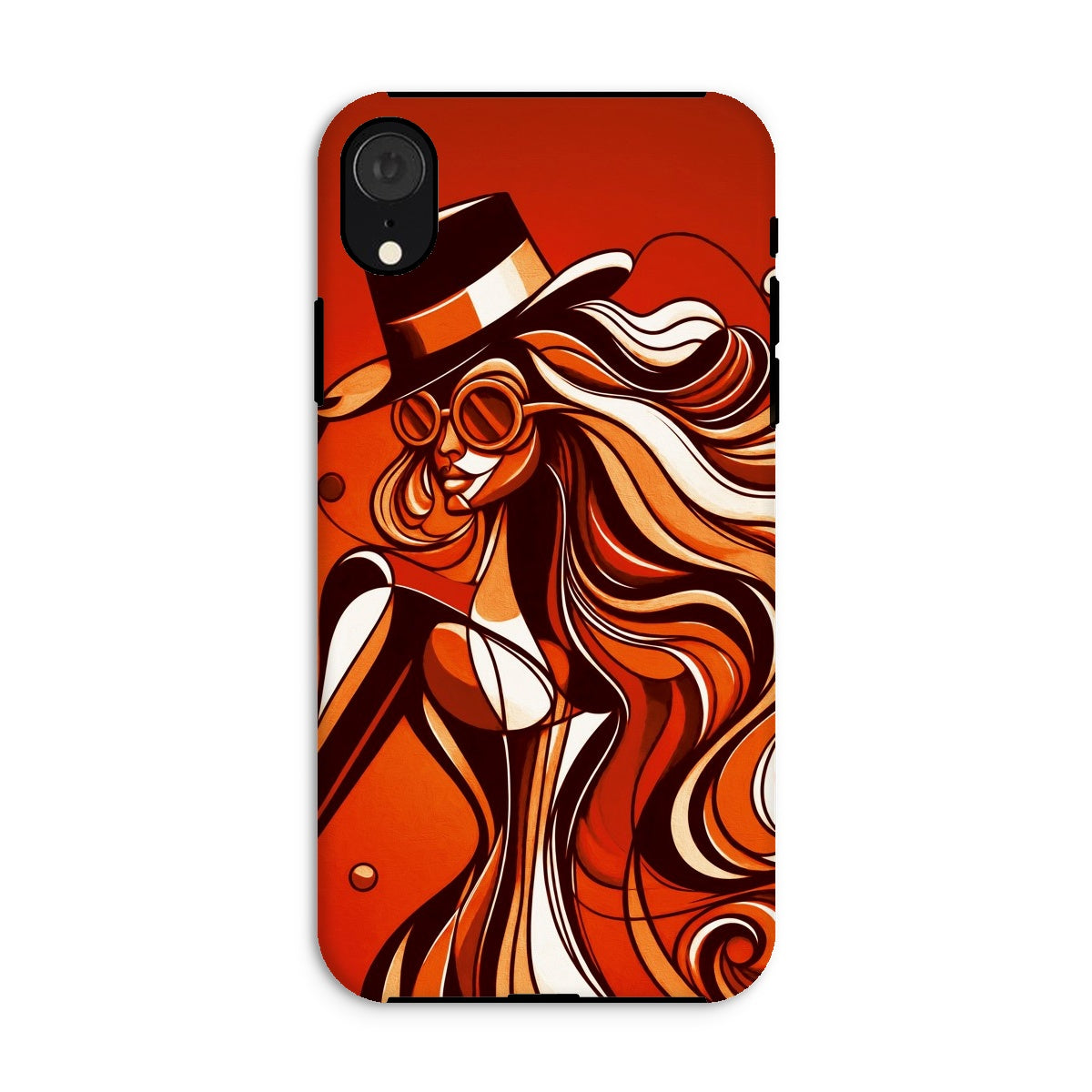 Viva La Diva: Where Confidence Dances in Shades of Oranges and Reds Tough Phone Case