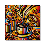 Caffeinated Cityscape Canvas