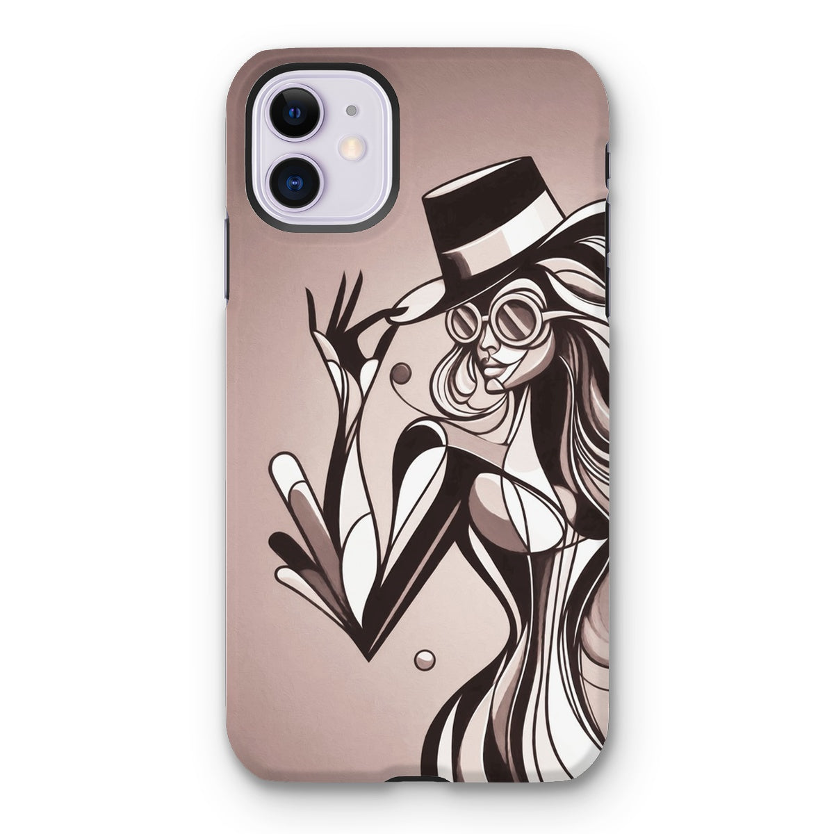 Viva La Diva: Where Earth Tones Whisper Confidence Tough Phone Case
