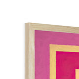 Eye of Harmony: Where Realism Meets Geometric Dreamscapes Budget Framed Poster