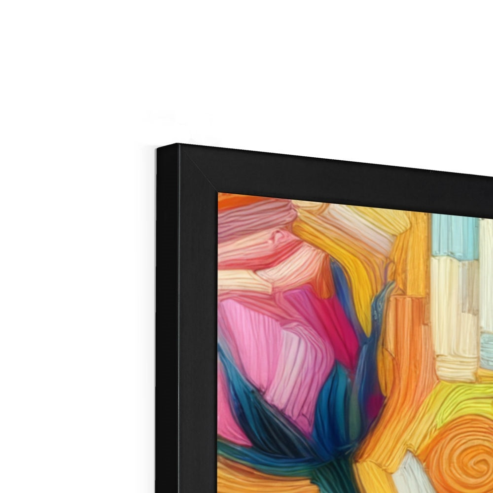 Roses Reimagined Budget Framed Poster