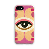Eye of Harmony: Where Realism Meets Geometric Dreamscapes Eco Phone Case