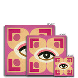 Eye of Harmony: Where Realism Meets Geometric Dreamscapes Eco Canvas