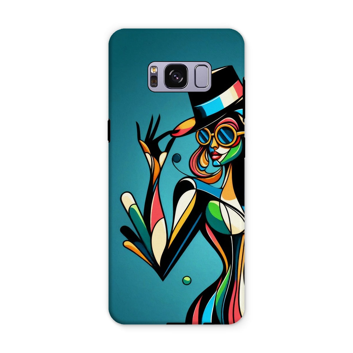 Viva La Diva: Where Confidence Meets Abstract Whirl Tough Phone Case
