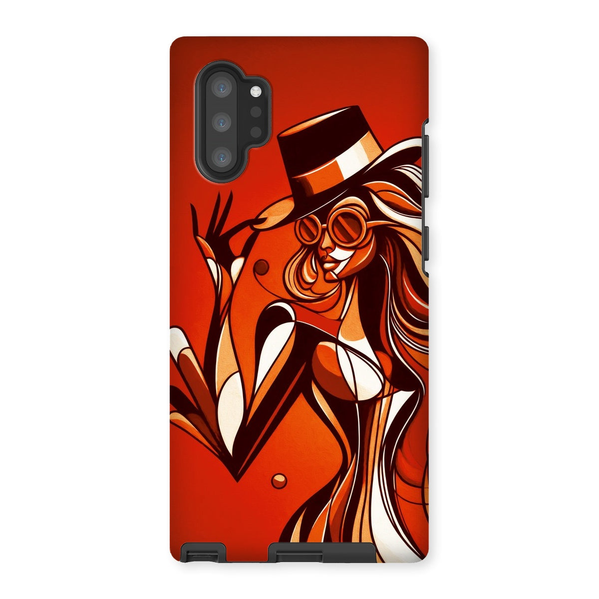 Viva La Diva: Where Confidence Dances in Shades of Oranges and Reds Tough Phone Case