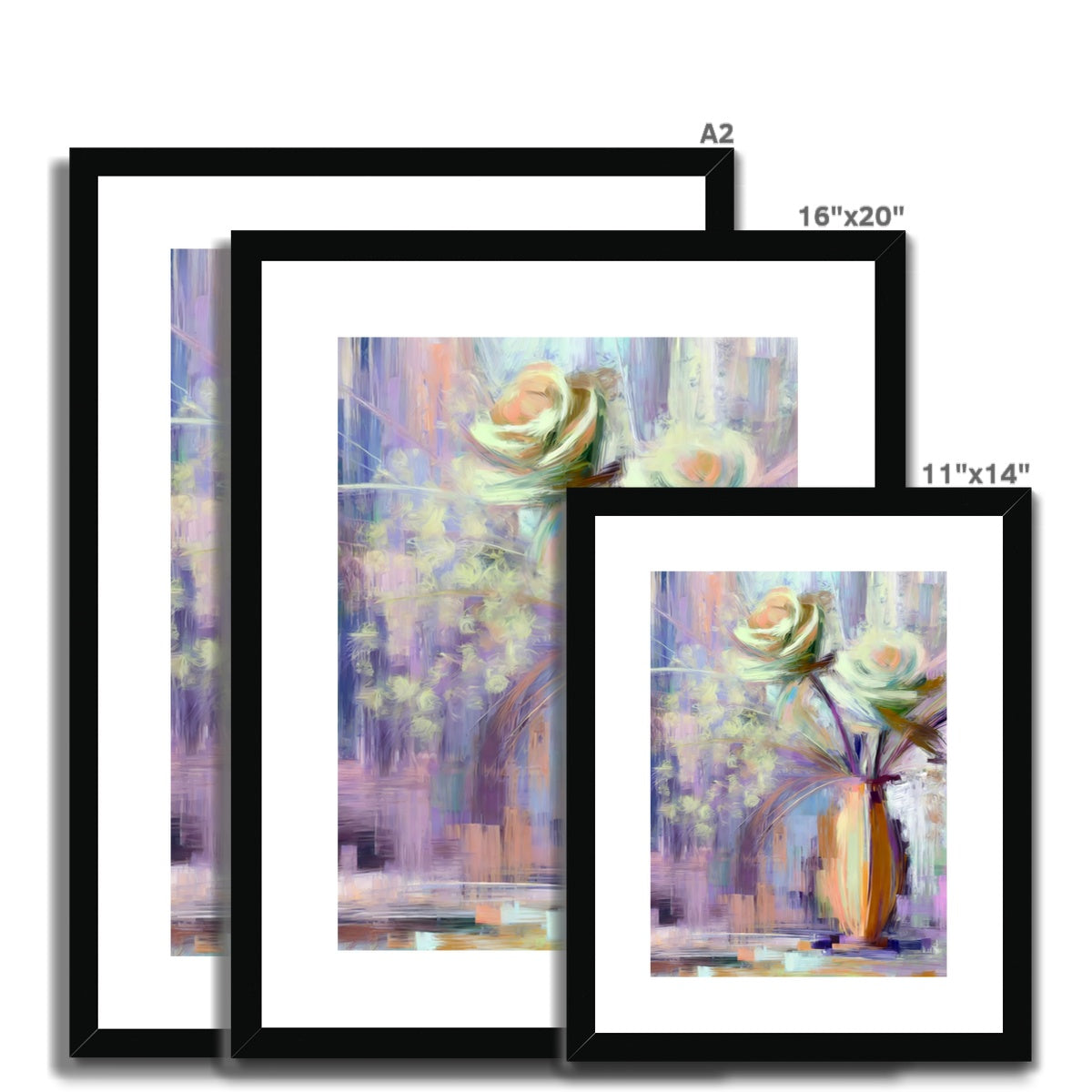 Abstract Blooms #21 Framed & Mounted Print