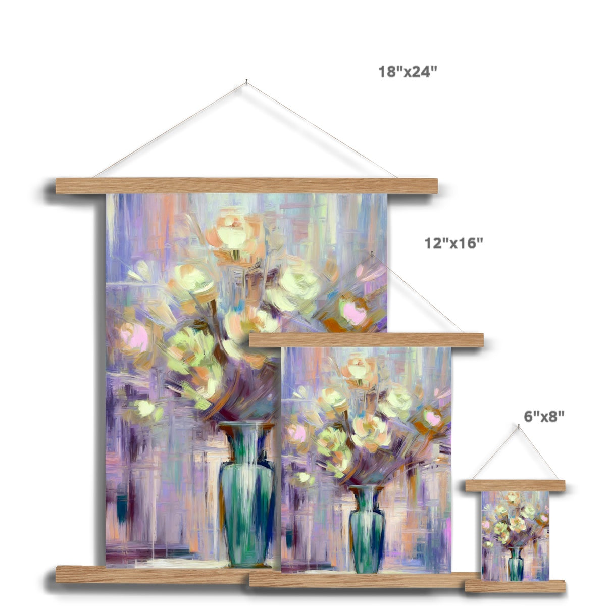 Abstract Blooms #19 Fine Art Print with Hanger