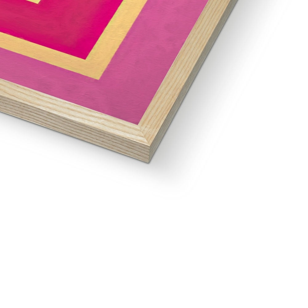 Eye of Harmony: Where Realism Meets Geometric Dreamscapes Budget Framed Poster