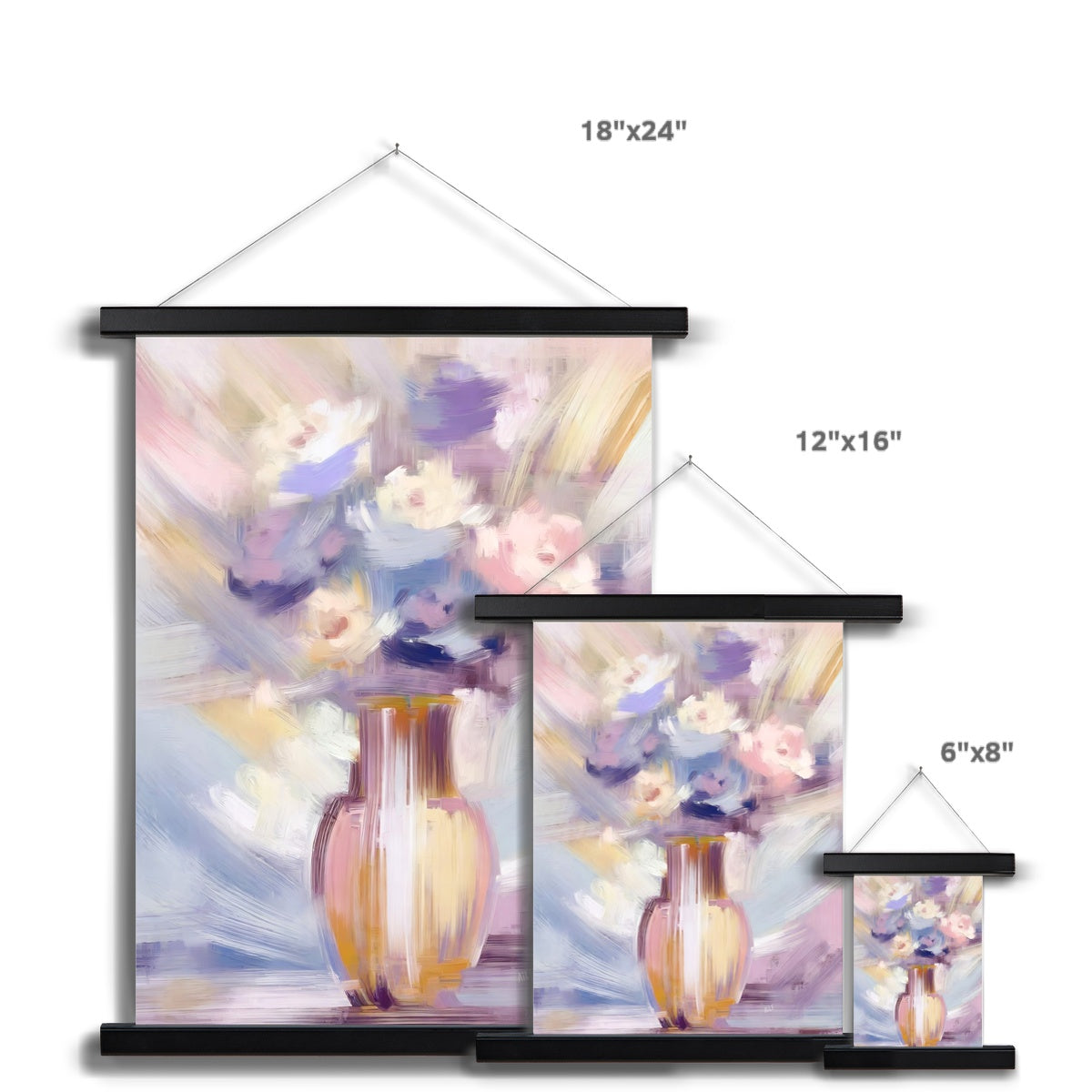 Abstract Blooms #16 Fine Art Print with Hanger