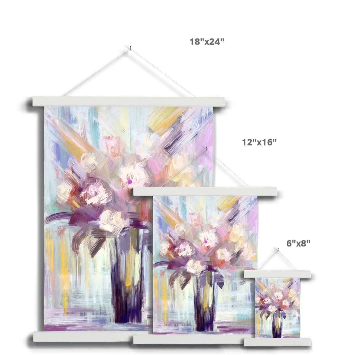 Abstract Blooms #28 Fine Art Print with Hanger