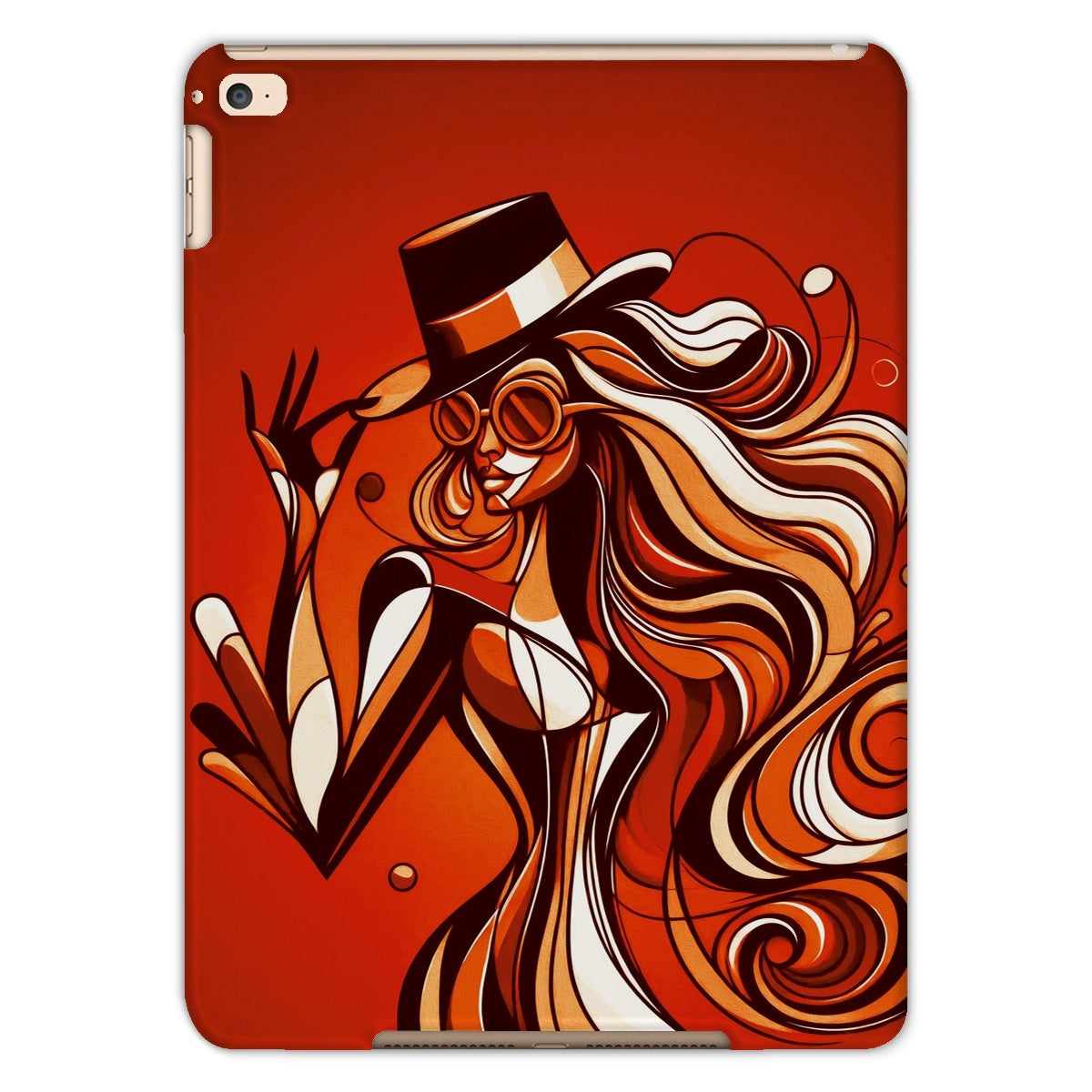 Viva La Diva: Where Confidence Dances in Shades of Oranges and Reds Tablet Cases