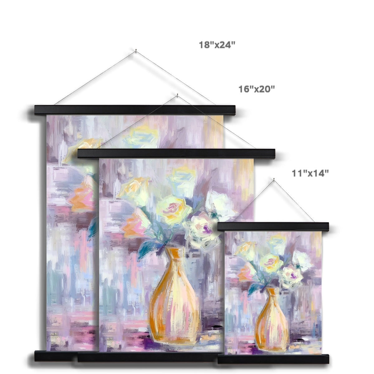 Abstract Blooms #26 Fine Art Print with Hanger