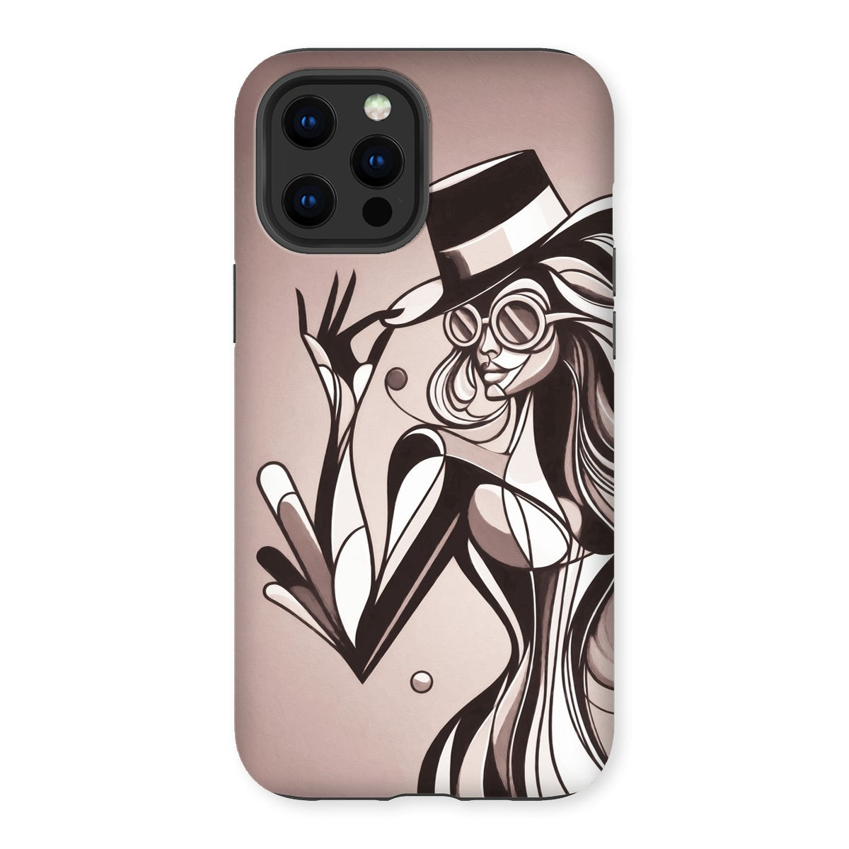 Viva La Diva: Where Earth Tones Whisper Confidence Tough Phone Case