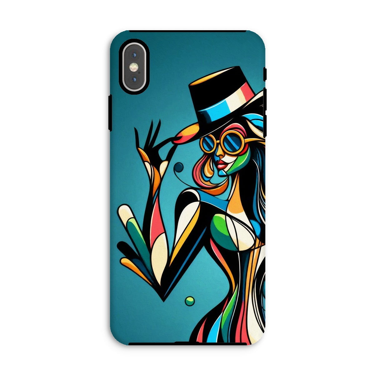 Viva La Diva: Where Confidence Meets Abstract Whirl Tough Phone Case