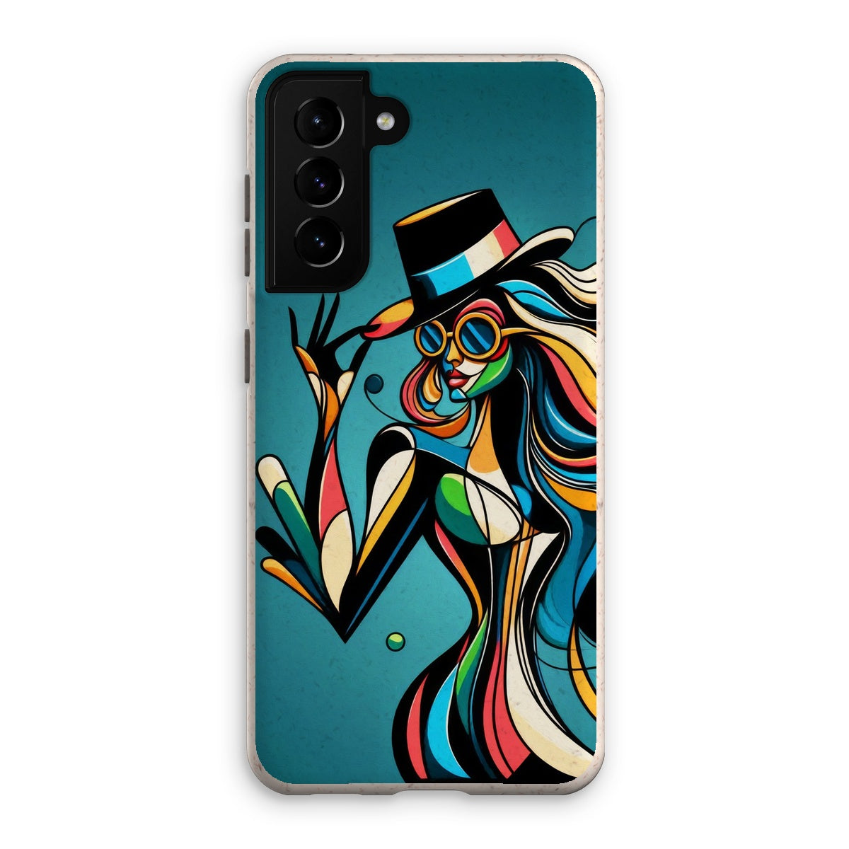 Viva La Diva: Where Confidence Meets Abstract Whirl Eco Phone Case