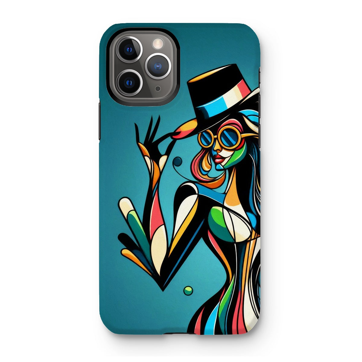 Viva La Diva: Where Confidence Meets Abstract Whirl Tough Phone Case