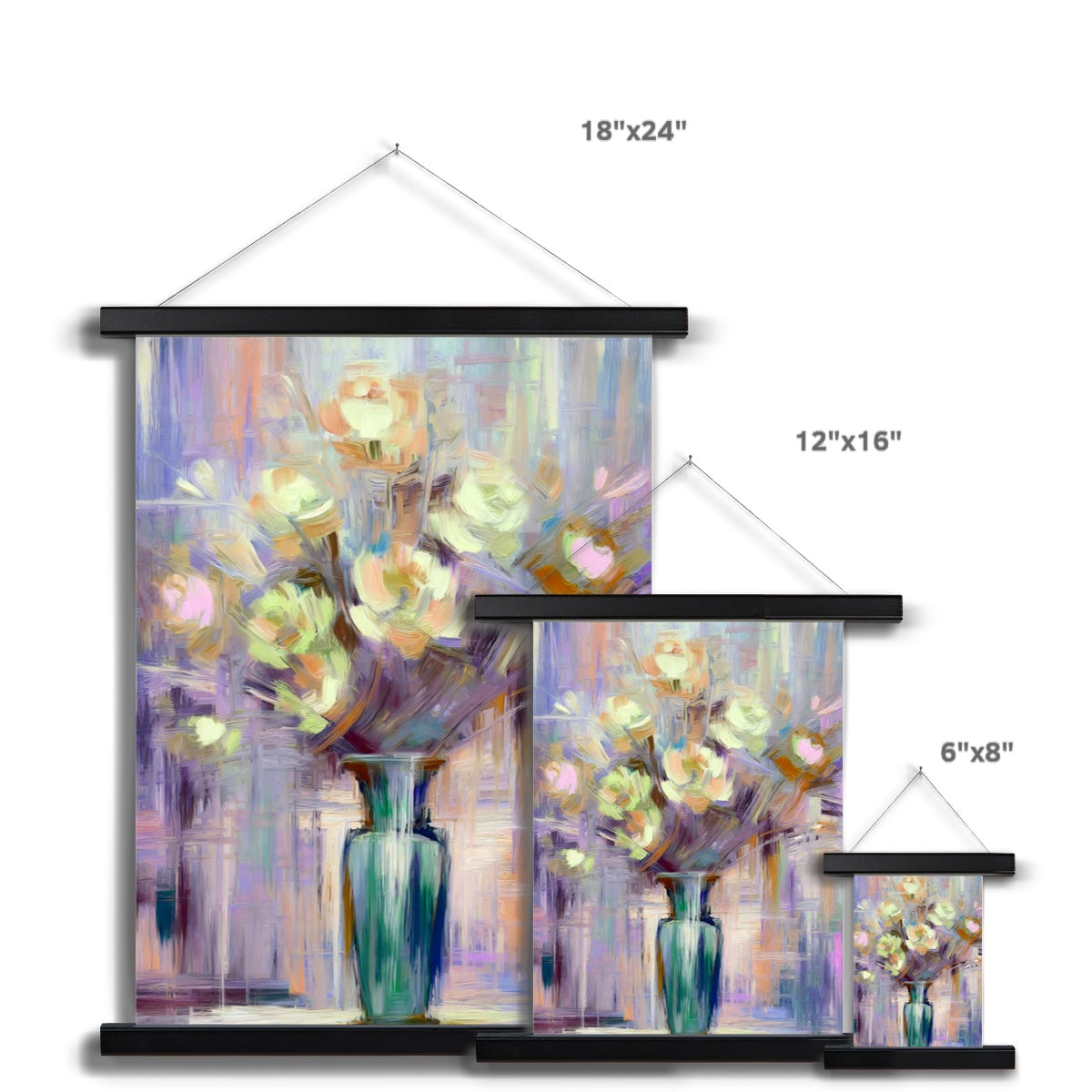 Abstract Blooms #19 Fine Art Print with Hanger