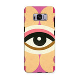 Eye of Harmony: Where Realism Meets Geometric Dreamscapes Tough Phone Case