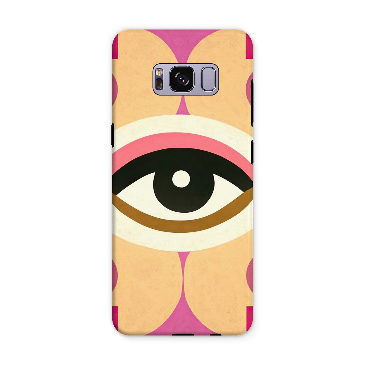 Eye of Harmony: Where Realism Meets Geometric Dreamscapes Tough Phone Case