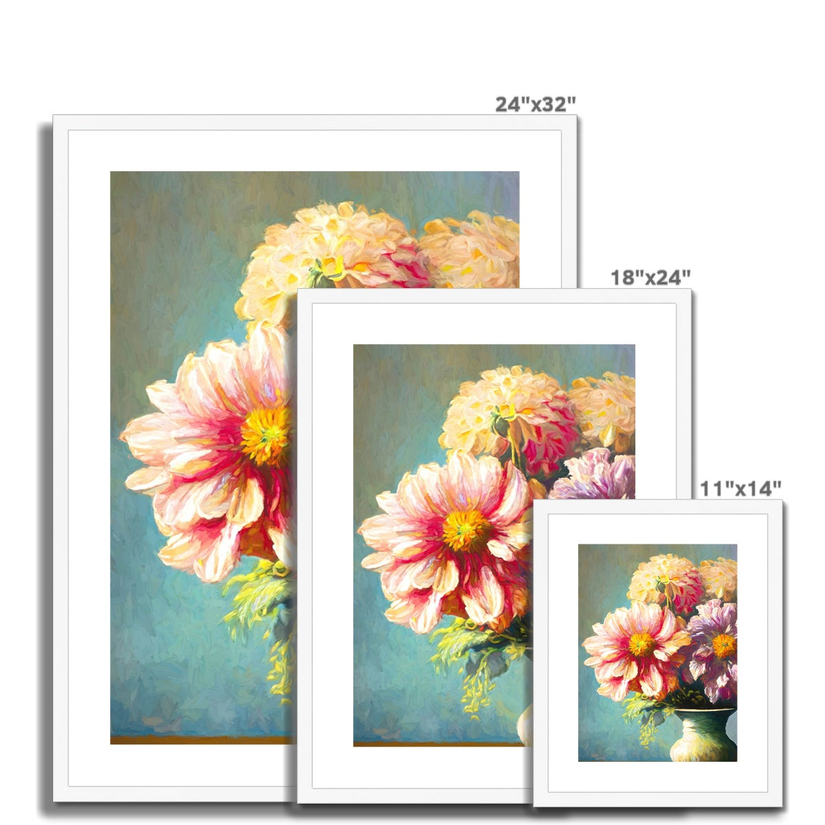 A Burst of Colour: Immerse Yourself in Floral Joy Framed & Mounted Print