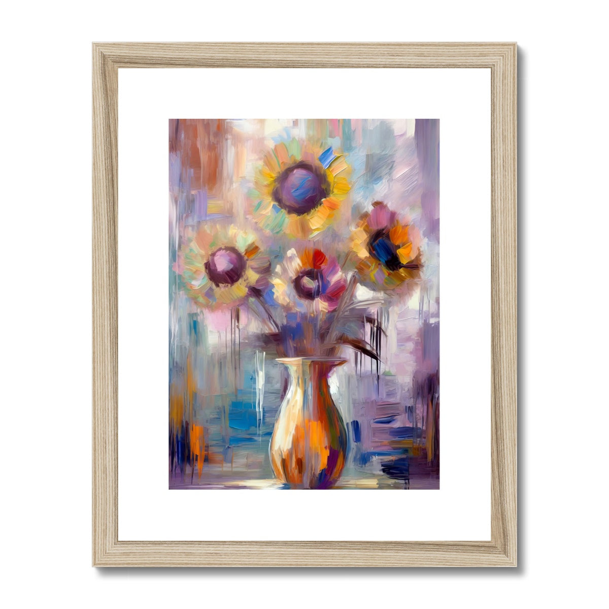 Abstract Blooms #01 Framed & Mounted Print