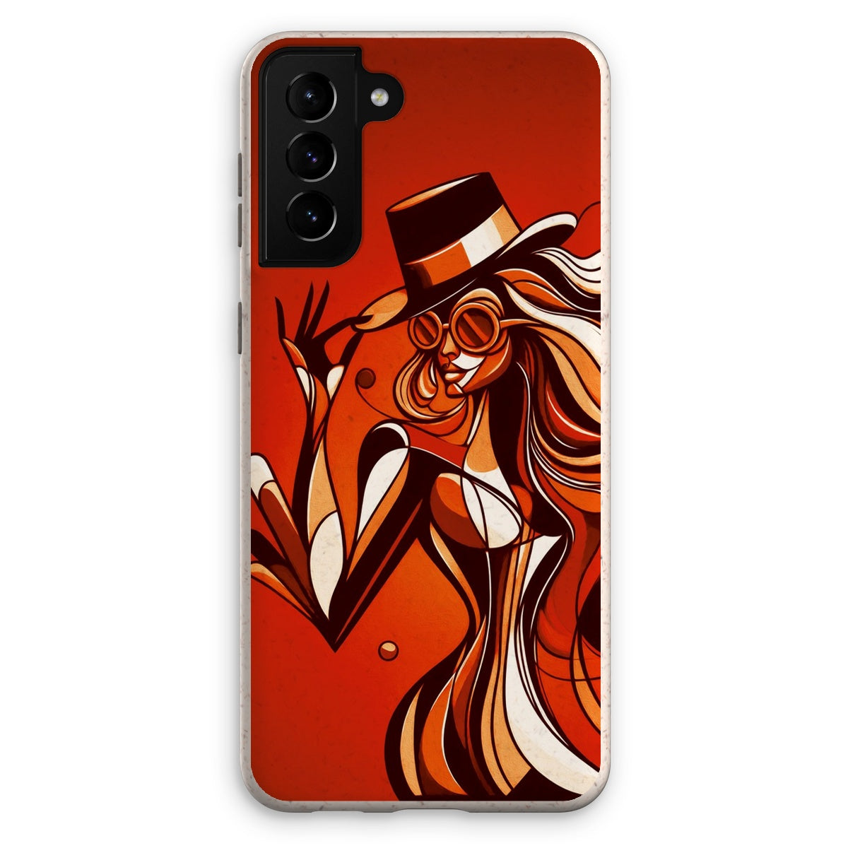 Viva La Diva: Where Confidence Dances in Shades of Oranges and Reds Eco Phone Case