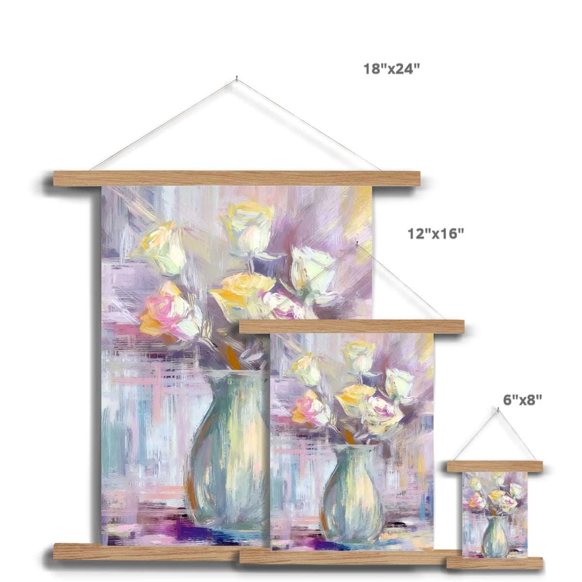 Abstract Blooms #15 Fine Art Print with Hanger