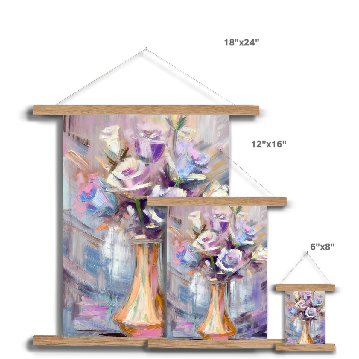 Abstract Blooms #23 Fine Art Print with Hanger