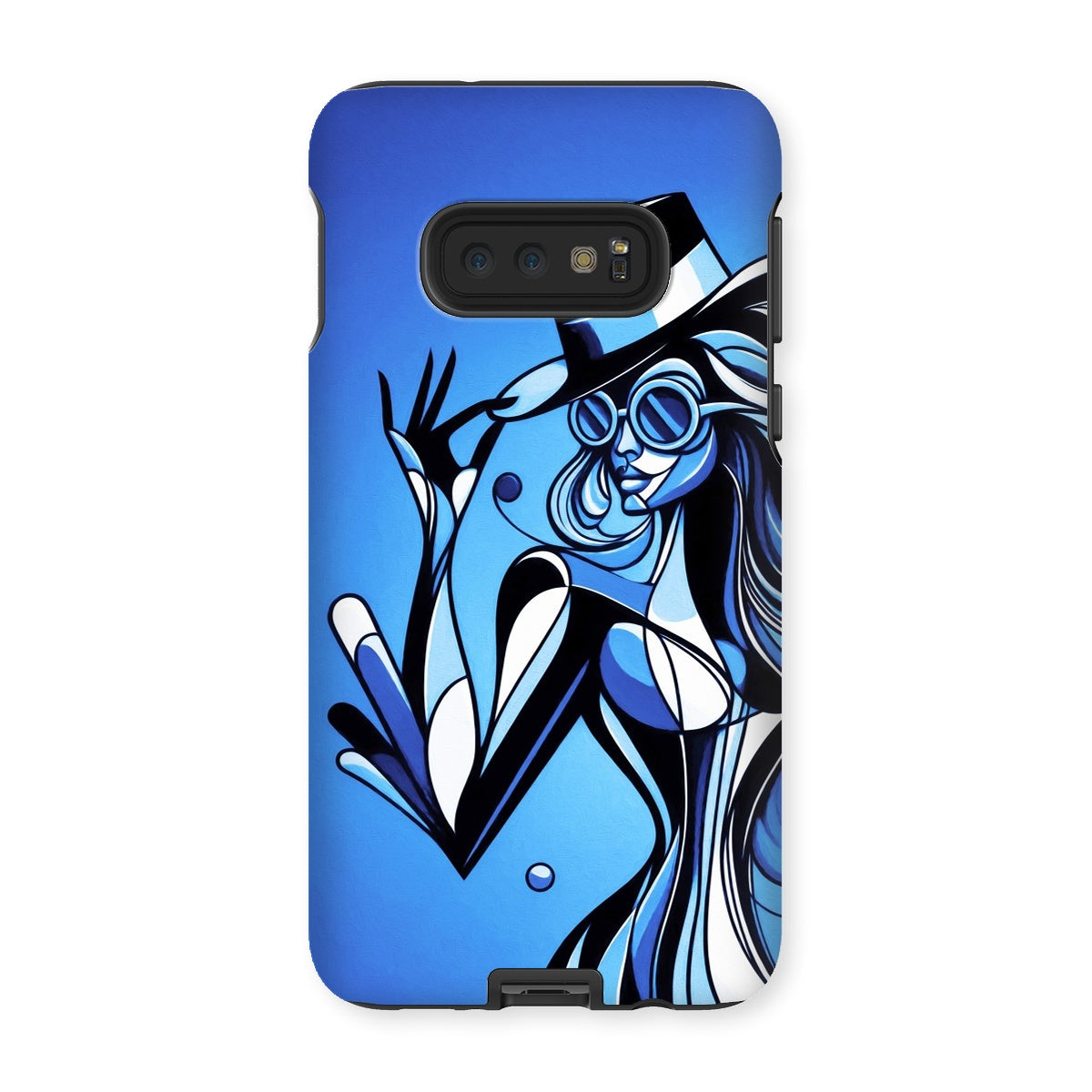 Viva La Diva: Where Moonlight Dances in Shades of Sapphire Tough Phone Case