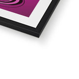 Viva La Diva: Where Amethyst Dreams Dance in a Symphony of Purples Framed & Mounted Print