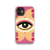 Eye of Harmony: Where Realism Meets Geometric Dreamscapes Eco Phone Case