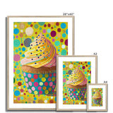 Whimsical Cupcake Delight Framed & Mounted Print