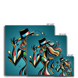 Viva La Diva: Where Confidence Meets Abstract Whirl Eco Canvas