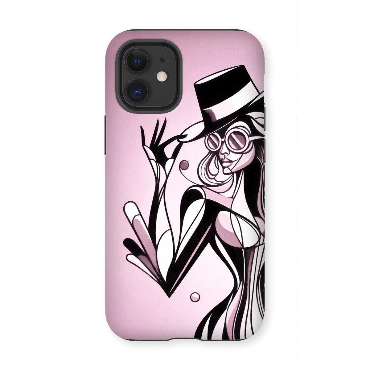 Viva La Diva: A Ballet of Blush and Boldness Against Rose-Colored Skies Tough Phone Case