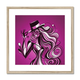Viva La Diva: Where Amethyst Dreams Dance in a Symphony of Purples Framed & Mounted Print
