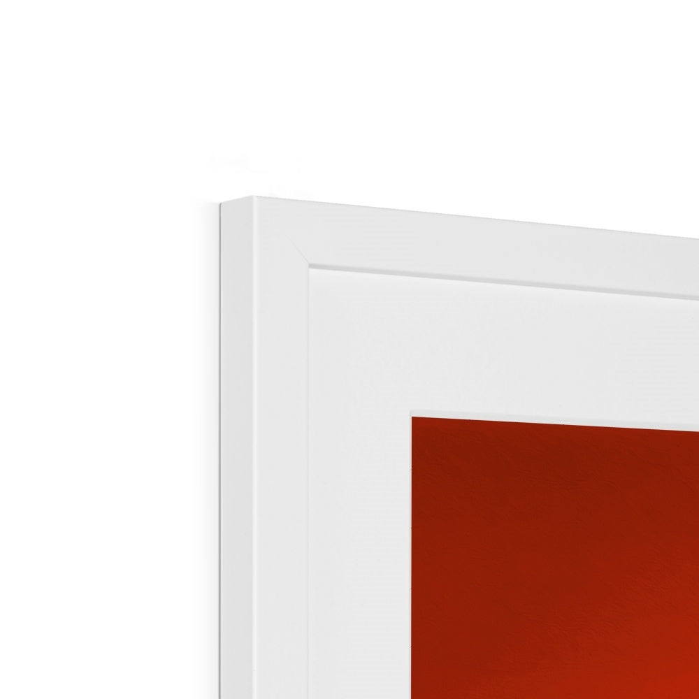 Viva La Diva: Where Confidence Dances in Shades of Oranges and Reds Framed & Mounted Print
