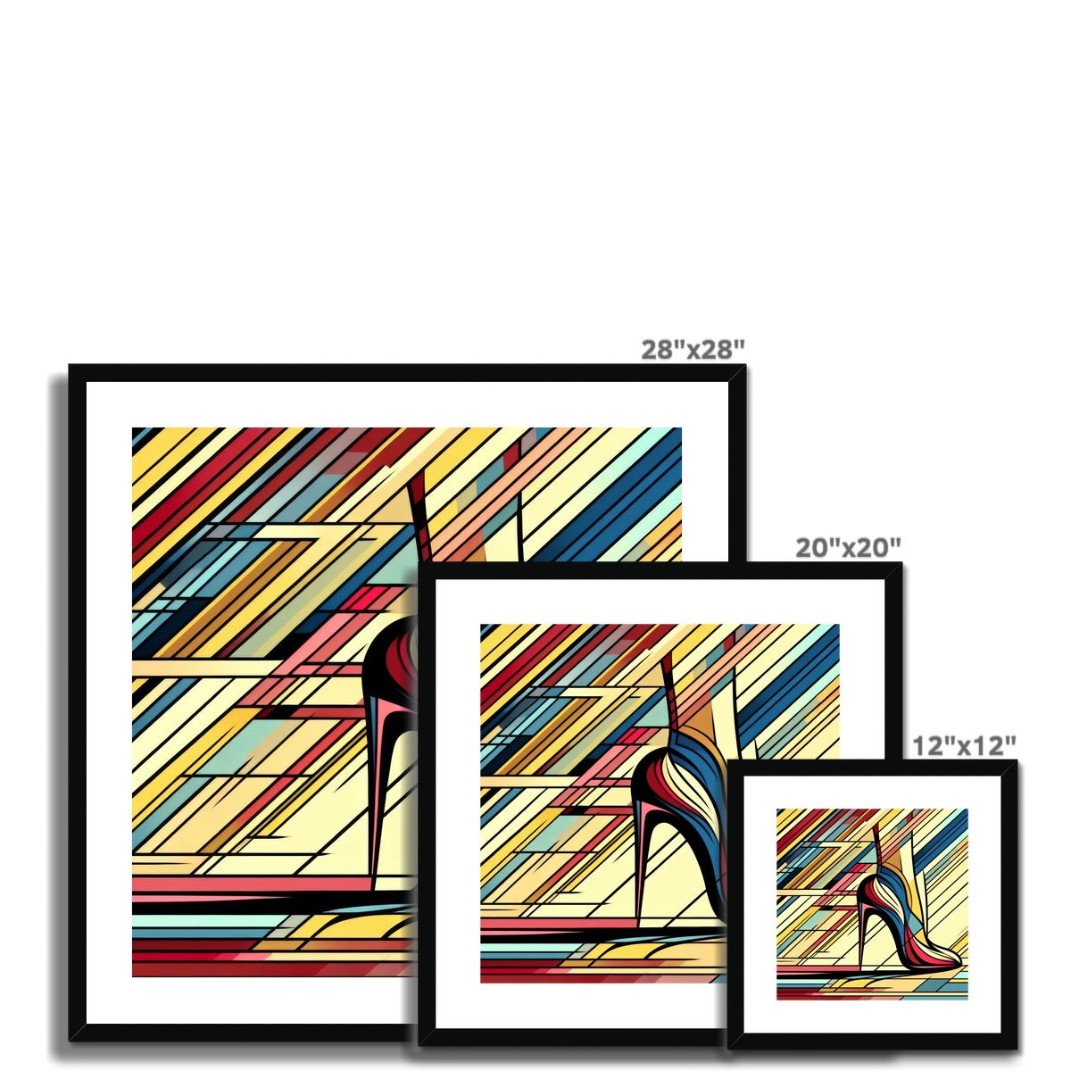 Iconic Heel Framed & Mounted Print