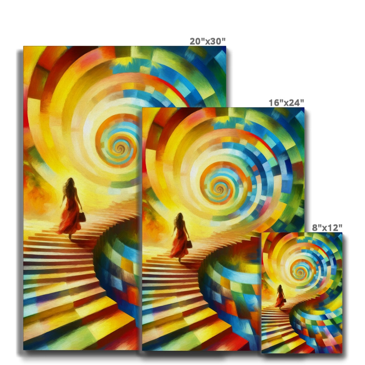 Spiral Staircase Eco Canvas