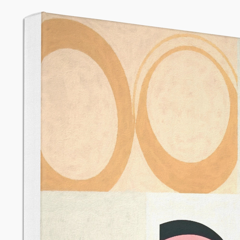 Whispers of Serenity: Where Eyes Meet Abstract Harmony Canvas