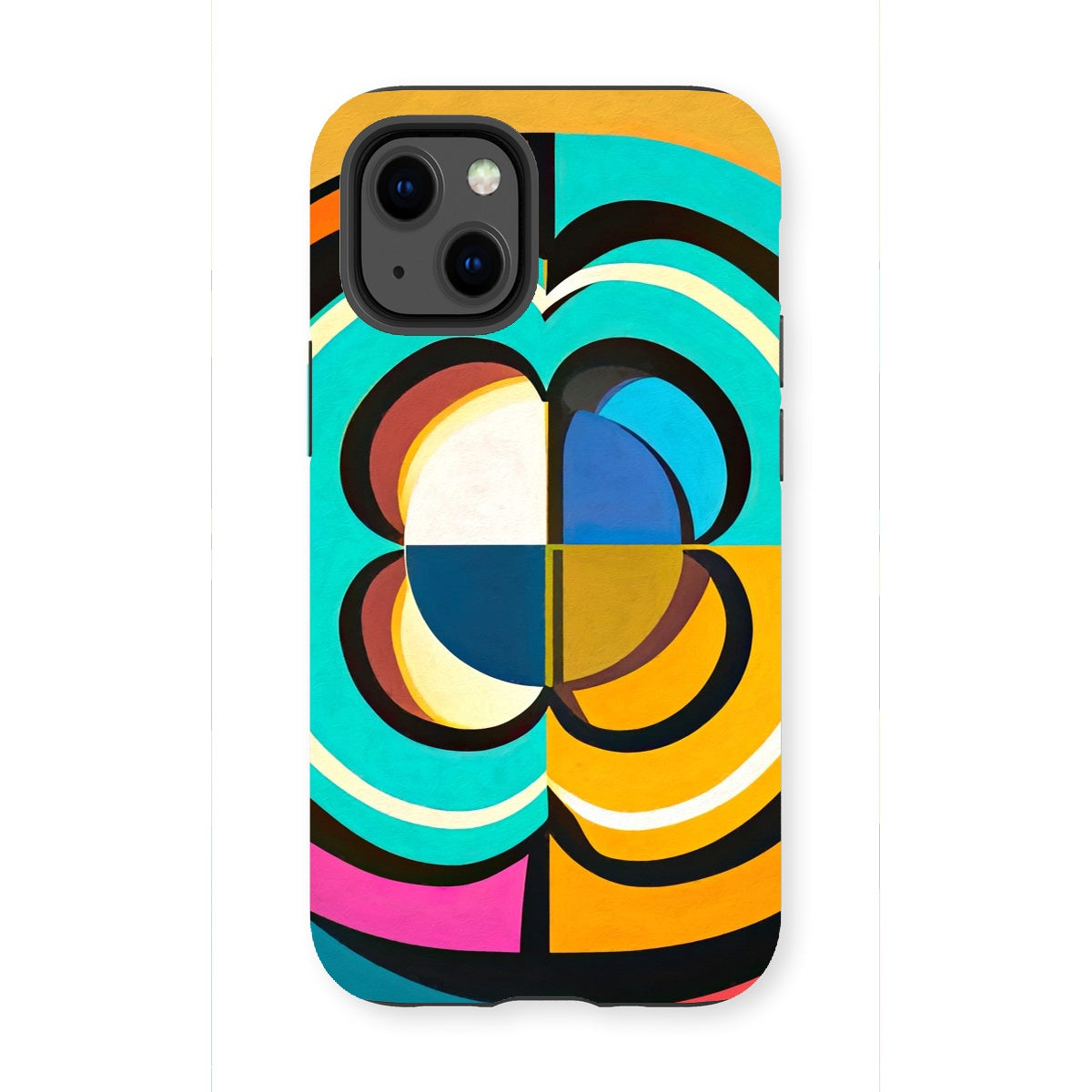 Mesmerising Dimensions: Dive into a World of Vibrant Abstraction Tough Phone Case