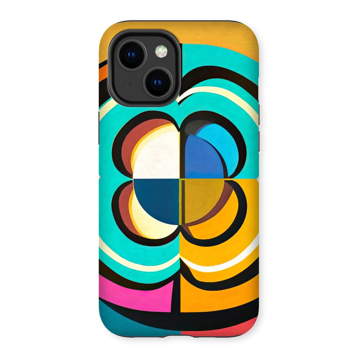 Mesmerising Dimensions: Dive into a World of Vibrant Abstraction Tough Phone Case