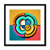 Mesmerising Dimensions: Dive into a World of Vibrant Abstraction Framed & Mounted Print