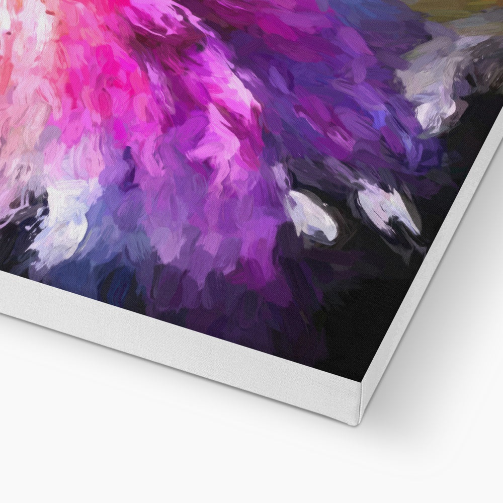 A Dance of Colours: Blooming Beauty Canvas