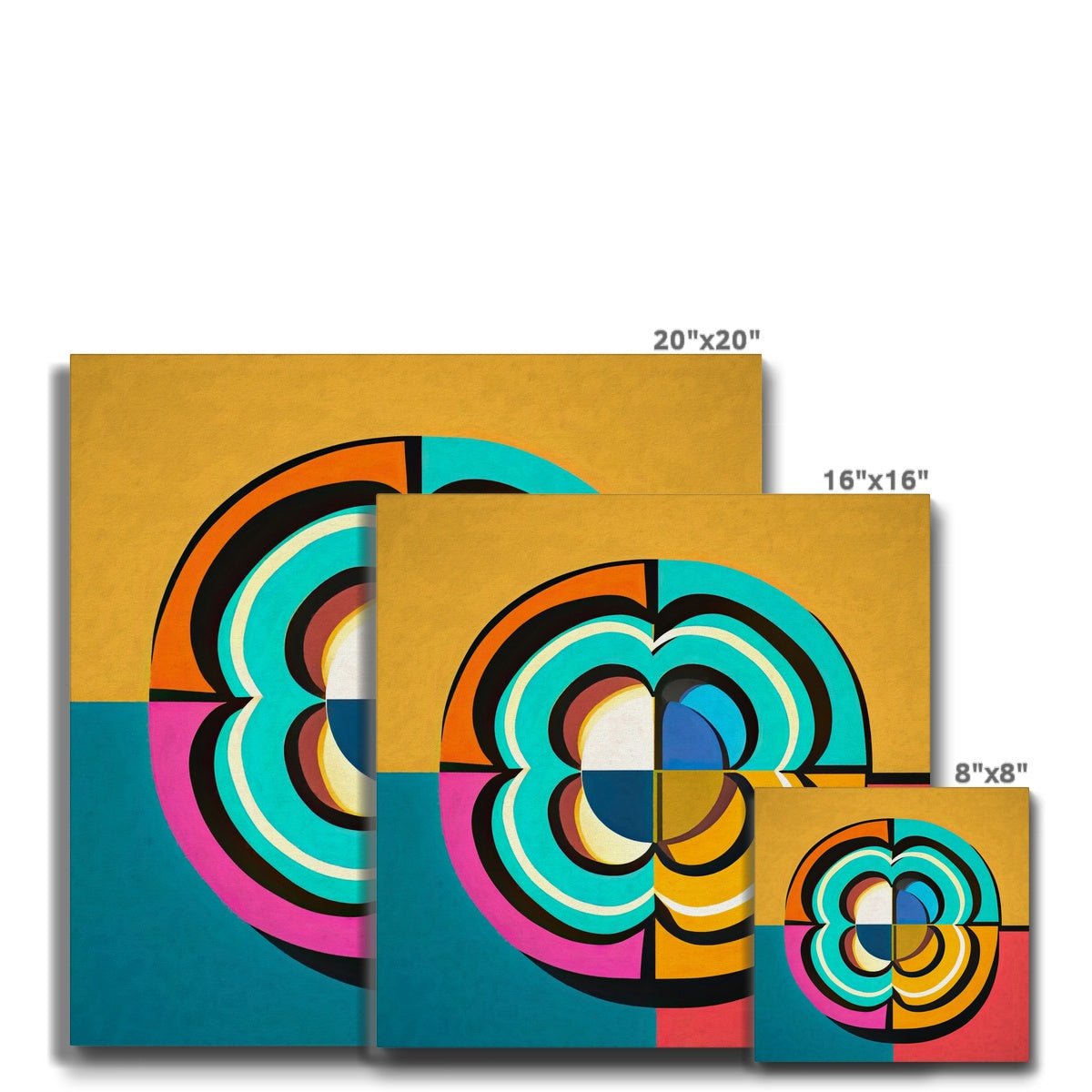 Mesmerising Dimensions: Dive into a World of Vibrant Abstraction Eco Canvas