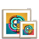 Mesmerising Dimensions: Dive into a World of Vibrant Abstraction Framed & Mounted Print