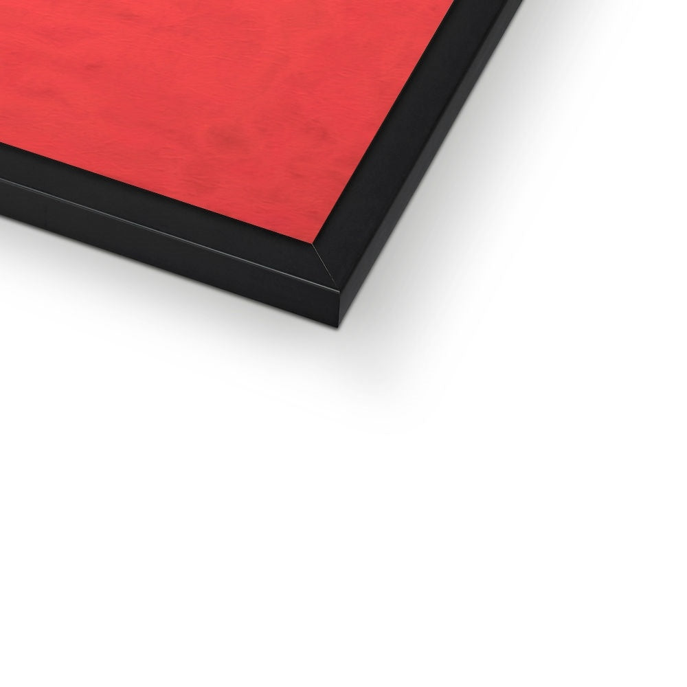 Mesmerising Dimensions: Dive into a World of Vibrant Abstraction Budget Framed Poster