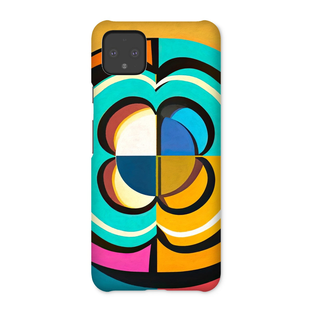 Mesmerising Dimensions: Dive into a World of Vibrant Abstraction Snap Phone Case
